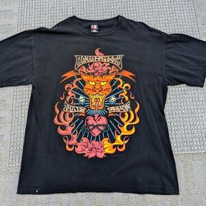 Vtg 1997 Aerosmith Nine Lives Album tee‎ double sided XL